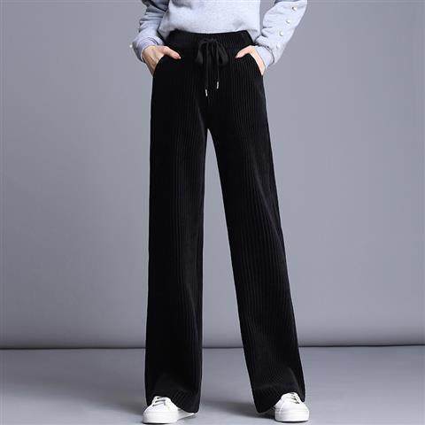 Fashion Straight-Leg Corduroy Pants