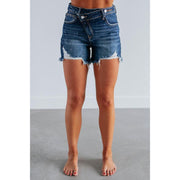 Aliyah Risen Shorts - Dark Wash