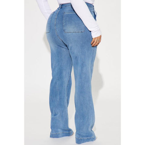 Margot Stretch Trouser Jeans - Medium Wash