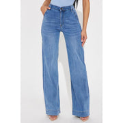 Margot Stretch Trouser Jeans - Medium Wash