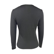 Women's Elegant Long-Sleeve V-Neck Top – Casual, Stylish & Flattering