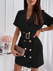 Cosomina Belted Blazer Dress – Chic Summer Office & Party Style